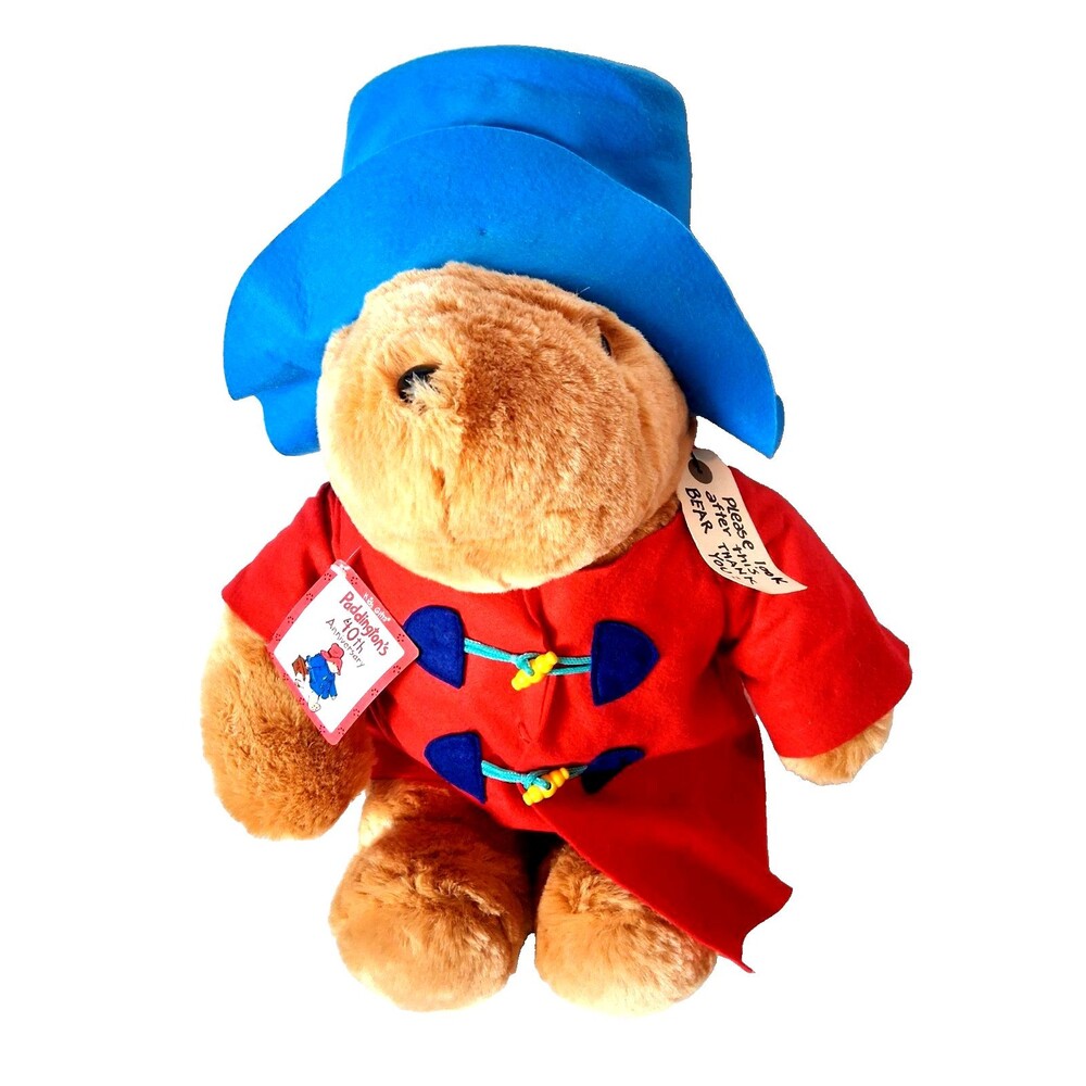 Paddington Bear Plush 40th Anniversary w/Tags Red Coat Kids Gifts Very Large 28"